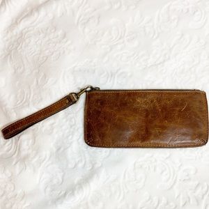 Patricia Nash Distressed Leather Wristlet